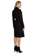 Płaszcz Model MOE708 Black - Moe Płaszcz Model MOE708 Black - Moe