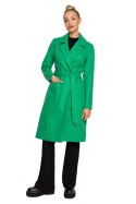 Płaszcz Model MOE708 Green - Moe Płaszcz Model MOE708 Green - Moe