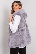 Kamizelka Model TW-KZ-2116.48P Grey - Och Bella Kamizelka Model TW-KZ-2116.48P Grey - Och Bella