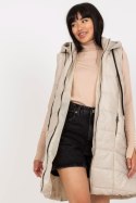 Kamizelka Model TW-KZ-BI-82019.09 Light Beige - Och Bella Kamizelka Model TW-KZ-BI-82019.09 Light Beige - Och Bella