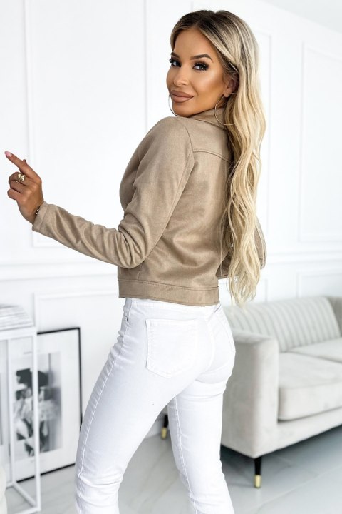 Kurtka Damska Model 481-1 Beige - Numoco Kurtka Damska Model 481-1 Beige - Numoco