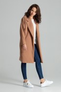 Płaszcz Damski Model L054 Beige - Lenitif Płaszcz Damski Model L054 Beige - Lenitif
