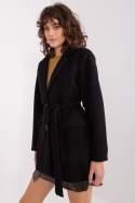 Płaszcz Damski Model TW-PL-BI-2022320.01X Black - Och Bella Płaszcz Damski Model TW-PL-BI-2022320.01X Black - Och Bella