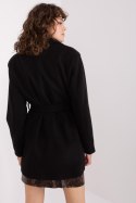 Płaszcz Damski Model TW-PL-BI-2022320.01X Black - Och Bella Płaszcz Damski Model TW-PL-BI-2022320.01X Black - Och Bella
