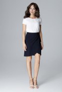 Spódnica Model L003 Navy - Lenitif Spódnica Model L003 Navy - Lenitif