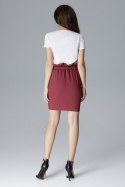 Spódnica Model L019 Bordo - Lenitif Spódnica Model L019 Bordo - Lenitif
