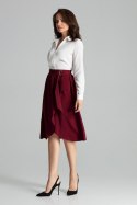 Spódnica Model L060 Bordo - Lenitif Spódnica Model L060 Bordo - Lenitif