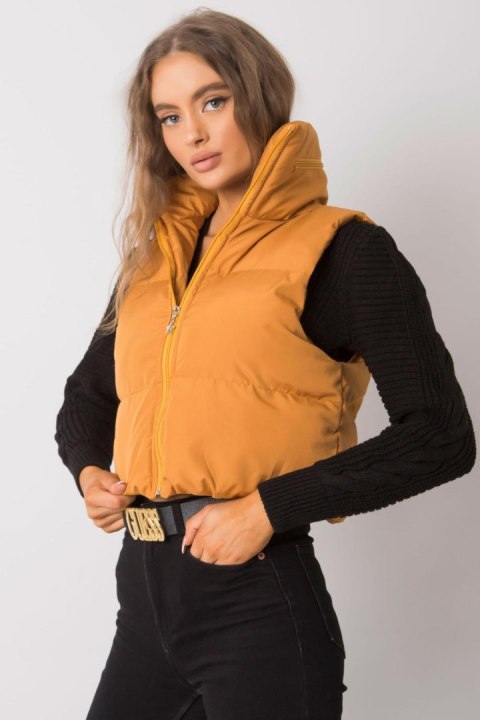 Kamizelka Model EM-KZ-898.30 Dark Yellow - Ex Moda Kamizelka Model EM-KZ-898.30 Dark Yellow - Ex Moda