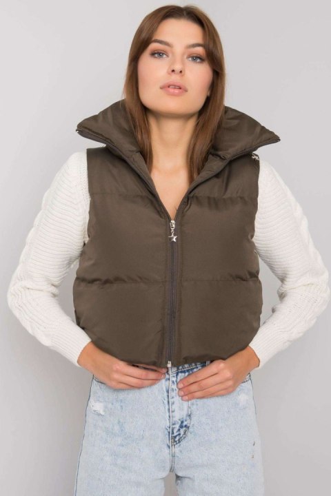 Kamizelka Model EM-KZ-898.30 Khaki - Ex Moda Kamizelka Model EM-KZ-898.30 Khaki - Ex Moda