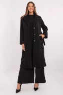 Płaszcz Damski Model MO-PL-1804.00 Black - Italy Moda Płaszcz Damski Model MO-PL-1804.00 Black - Italy Moda
