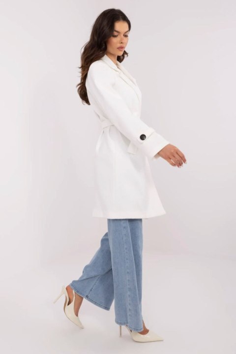 Płaszcz Damski Model MO-PL-5209.87 Ecru - Italy Moda Płaszcz Damski Model MO-PL-5209.87 Ecru - Italy Moda