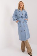 Płaszcz Damski Model NM-PL-TR295.22 Light Blue - NM Płaszcz Damski Model NM-PL-TR295.22 Light Blue - NM