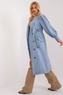 Płaszcz Damski Model NM-PL-TR295.22 Light Blue - NM Płaszcz Damski Model NM-PL-TR295.22 Light Blue - NM
