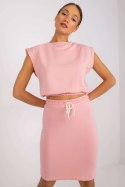 Spódnica Komplet Model EM-KMPL-N596.24X Light Pink - Ex Moda Spódnica Komplet Model EM-KMPL-N596.24X Light Pink - Ex Moda