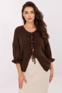 Sweter Damski Model MI-SW-2911.91 Brown - Italy Moda Sweter Damski Model MI-SW-2911.91 Brown - Italy Moda