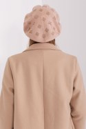 Beret Model AT-CZ-2318.30 Beige - AT Beret Model AT-CZ-2318.30 Beige - AT