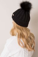 Czapka Damska Model JK-CZ-10.51 Black - Rue Paris Czapka Damska Model JK-CZ-10.51 Black - Rue Paris