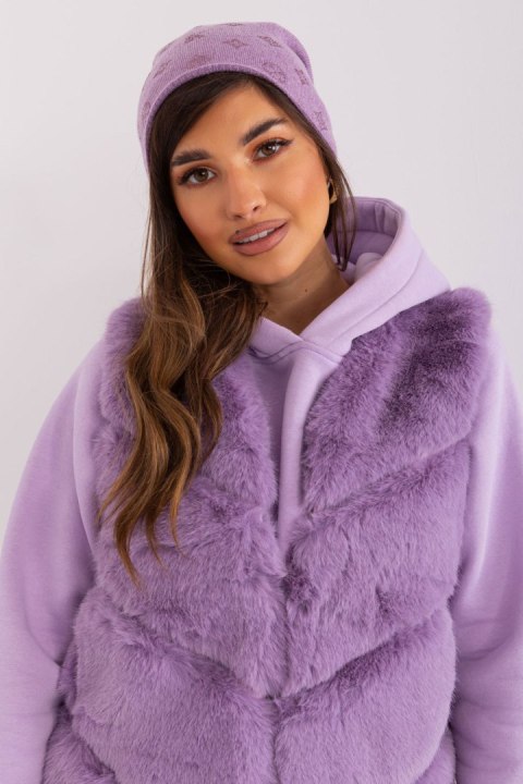 Czapka Model AT-CZ-2325.85 Light Violet - AT Czapka Model AT-CZ-2325.85 Light Violet - AT