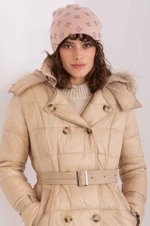 Czapka Model AT-CZ-2325.96 Light Pink - AT Czapka Model AT-CZ-2325.96 Light Pink - AT