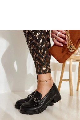 Czarne eko- skórzane mokasyny Grisel - Solea