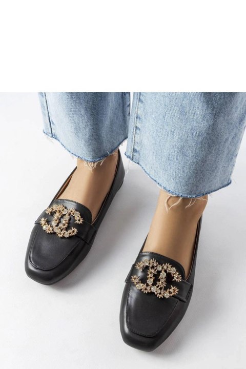 Czarne mokasyny z cyrkoniami Neuer - Solea Czarne mokasyny z cyrkoniami Neuer - Solea