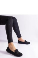 Czarne mokasyny z kokardką Treja - Solea Czarne mokasyny z kokardką Treja - Solea