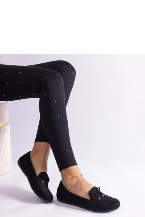 Czarne mokasyny z kokardką Treja - Solea Czarne mokasyny z kokardką Treja - Solea