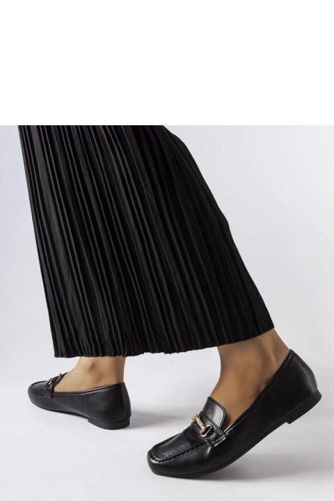 Czarne ozdobne mokasyny Docherty - Solea Czarne ozdobne mokasyny Docherty - Solea