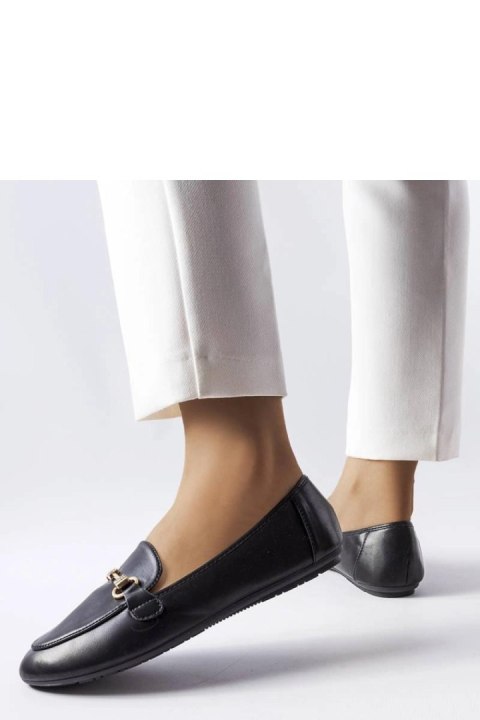 Czarne ozdobne mokasyny Lejeune - Solea Czarne ozdobne mokasyny Lejeune - Solea