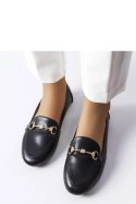 Czarne ozdobne mokasyny Lejeune - Solea Czarne ozdobne mokasyny Lejeune - Solea