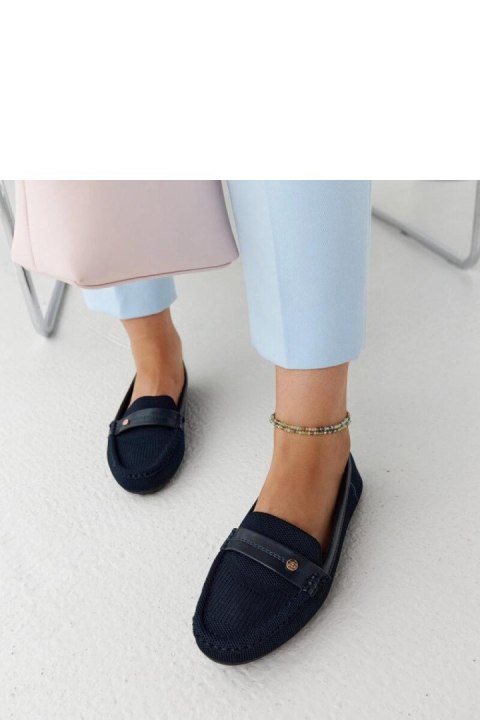 Granatowe materiałowe mokasyny Fombio - Solea Granatowe materiałowe mokasyny Fombio - Solea