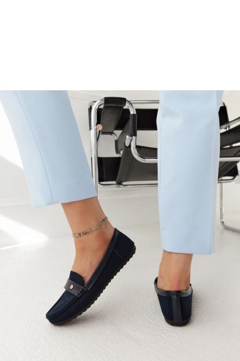 Granatowe materiałowe mokasyny Fombio - Solea Granatowe materiałowe mokasyny Fombio - Solea