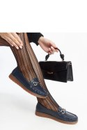 Granatowe mokasyny z klamerką Anisah - Solea Granatowe mokasyny z klamerką Anisah - Solea