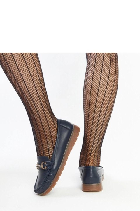 Granatowe mokasyny z klamerką Anisah - Solea Granatowe mokasyny z klamerką Anisah - Solea