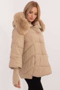 Kurtka Damska Model MBM-KR-2505.14 Camel - MBM Kurtka Damska Model MBM-KR-2505.14 Camel - MBM