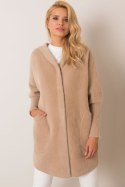 Płaszcz Damski Model MBM-PL-1518.95P Beige - MBM Płaszcz Damski Model MBM-PL-1518.95P Beige - MBM
