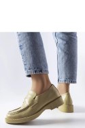 Zielone eleganckie mokasyny Élodie - Solea Zielone eleganckie mokasyny Élodie - Solea