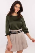 Bluzka Model LK-BZ-509950.89 Khaki - Lakerta Bluzka Model LK-BZ-509950.89 Khaki - Lakerta