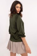 Bluzka Model LK-BZ-509950.89 Khaki - Lakerta Bluzka Model LK-BZ-509950.89 Khaki - Lakerta