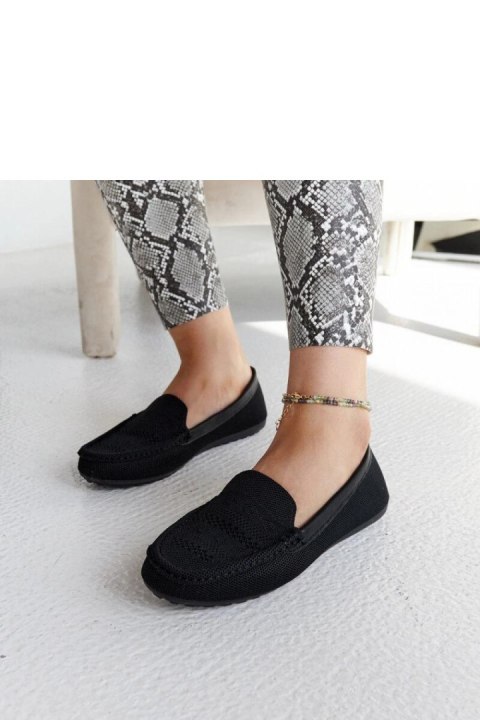 Czarne materiałowe mokasyny Fiammetta - Solea Czarne materiałowe mokasyny Fiammetta - Solea