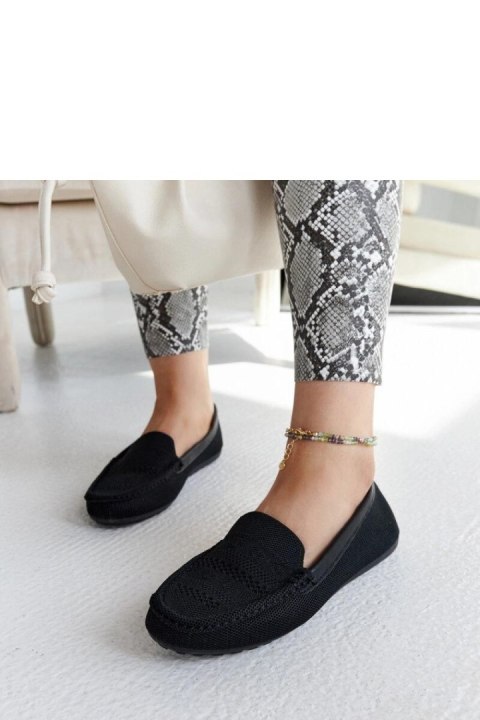 Czarne materiałowe mokasyny Fiammetta - Solea Czarne materiałowe mokasyny Fiammetta - Solea