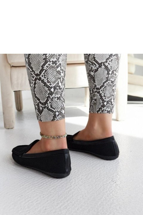 Czarne materiałowe mokasyny Fiammetta - Solea Czarne materiałowe mokasyny Fiammetta - Solea