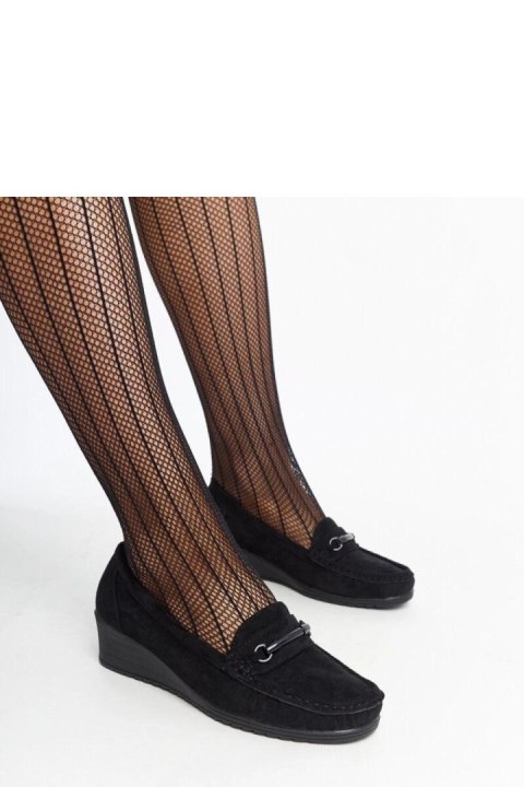 Czarne mokasyny na koturnie Amela - Solea Czarne mokasyny na koturnie Amela - Solea