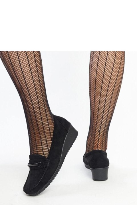 Czarne mokasyny na koturnie Amela - Solea Czarne mokasyny na koturnie Amela - Solea