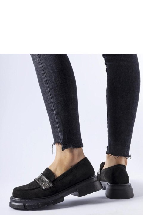 Czarne mokasyny z eko-zamszu Nicholls - Solea Czarne mokasyny z eko-zamszu Nicholls - Solea