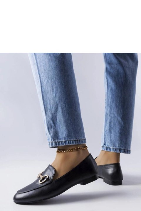 Czarne mokasyny z klamerką Philip - Solea Czarne mokasyny z klamerką Philip - Solea