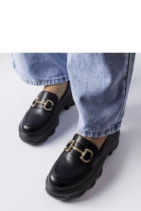 Czarne półbuty z klamerką Mason - Solea Czarne półbuty z klamerką Mason - Solea