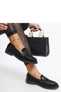 Czarne zamszowe mokasyny Floretta - Solea