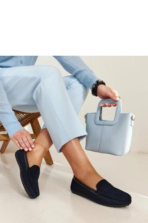 Granatowe materiałowe mokasyny Fiammetta - Solea Granatowe materiałowe mokasyny Fiammetta - Solea