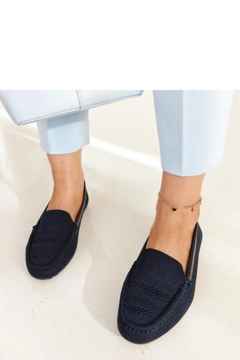 Granatowe materiałowe mokasyny Fiammetta - Solea Granatowe materiałowe mokasyny Fiammetta - Solea